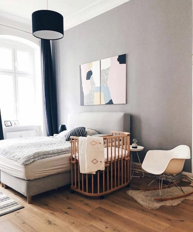 Gray Walls, Light Wood Warmth