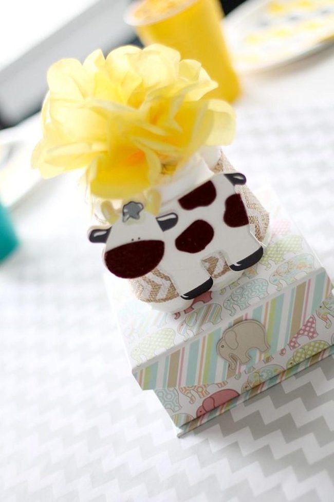 Striped Elephant Yellow Celebration