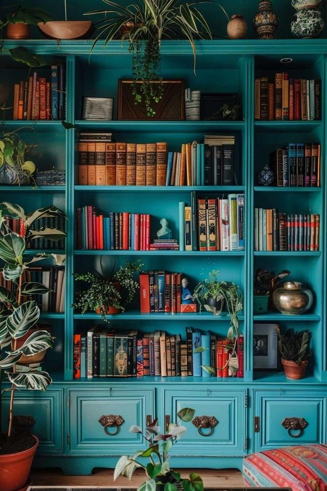 Colorful Books And Empty Vases