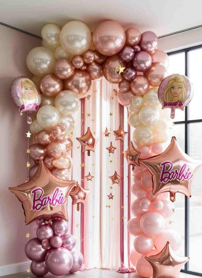 Pink Gold Balloon Arch
