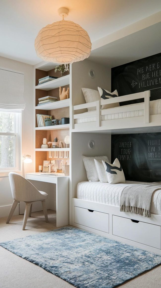 Lofted Beds Double Kid Storage