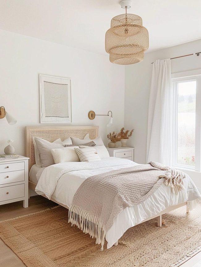 Clean Lines Neutral Boudoir Space