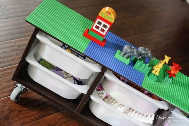 Rolling Storage With Building Plate Top