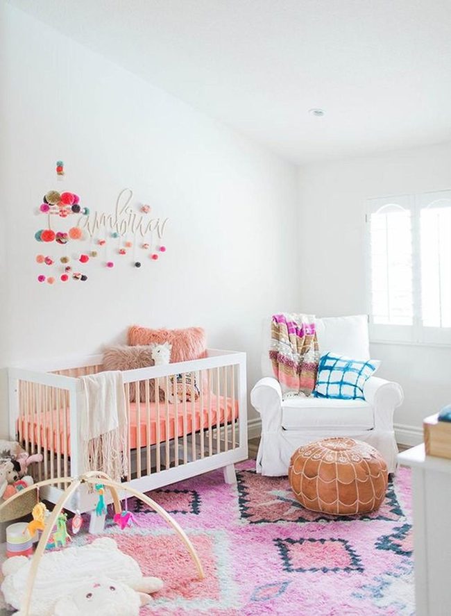 Pink Pom-Poms Nursery Retreat