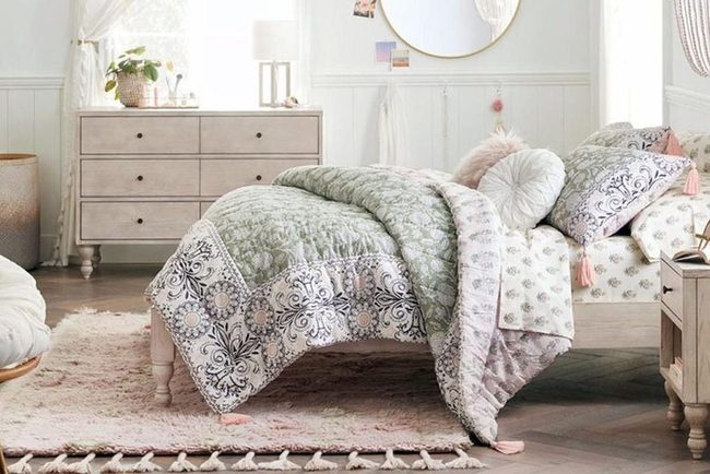 Wooden Beaded Boho Bedroom