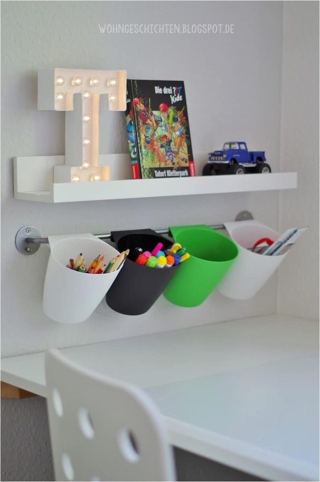 Wall-Mounted Storage For Kids' Rooms