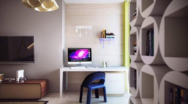 Custom Shelving Statement Wall