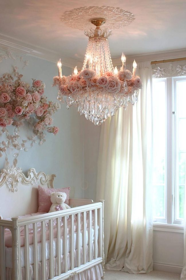 Pastel Chandeliers For Baby Rooms