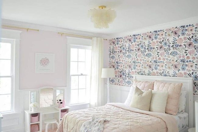 Pink And Blue Floral Cottage