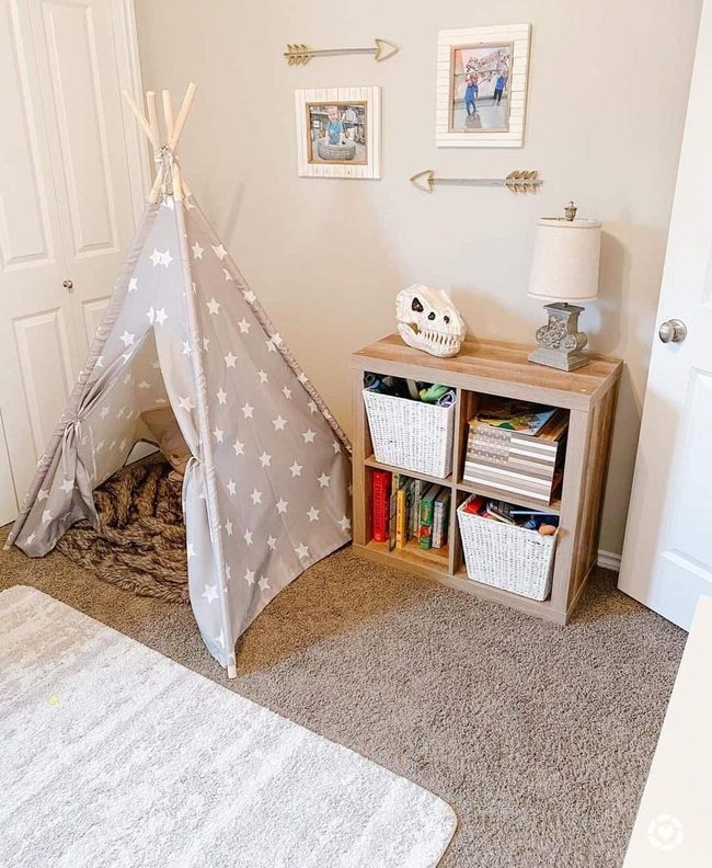Colorful Teepee Toddler Corner