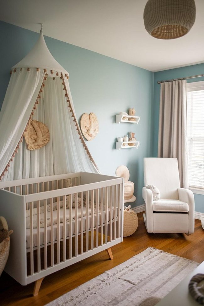 Lamp Blue Coastal Canopy Nursery
