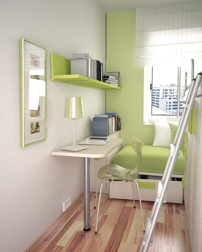 Sunlit Green Bedroom