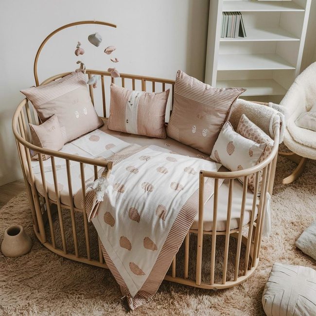 Soft Blue Cotton Bedding