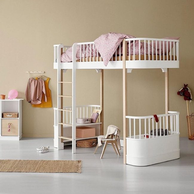 White Loft With Hidden Play Zone