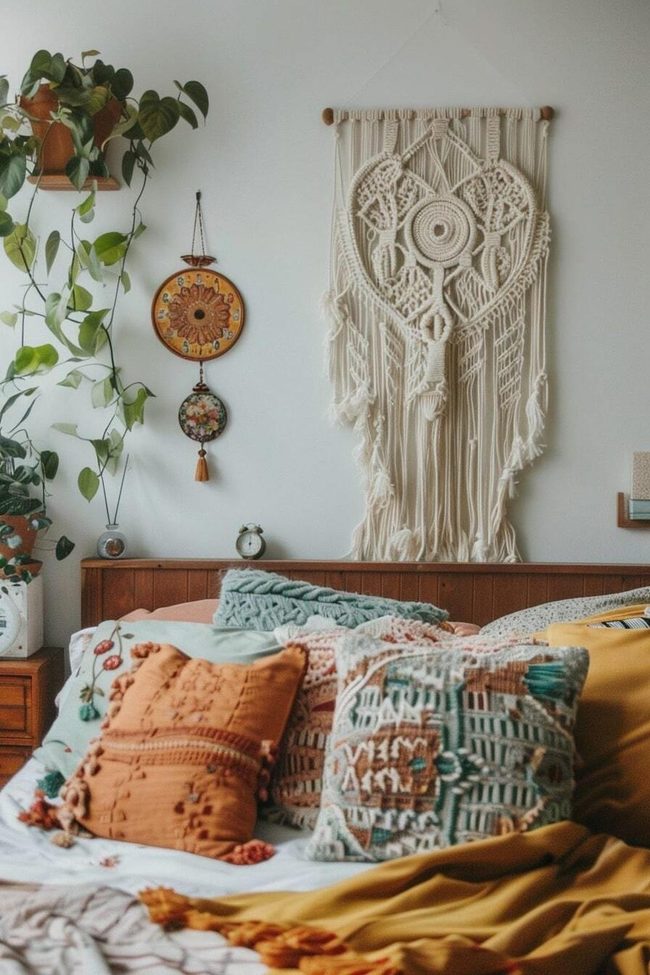 Cream Macrame Wall Knots