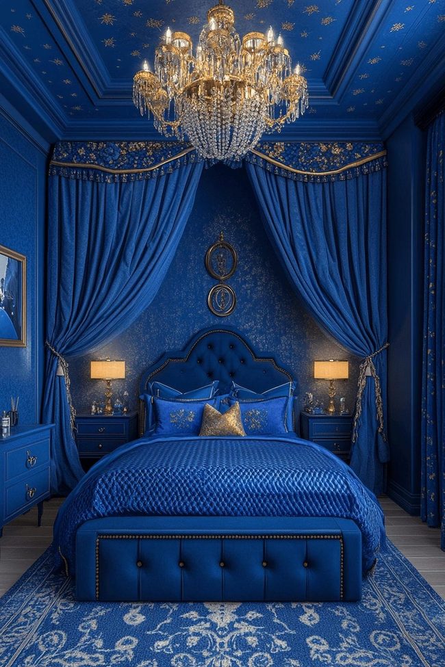 Royal Blue Velvet Personal Retreat Sanctuary
