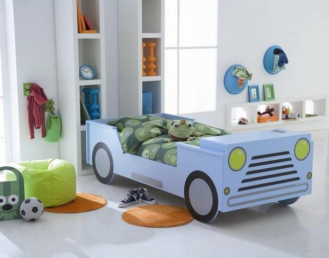 Blue Car Bed Orange Energy