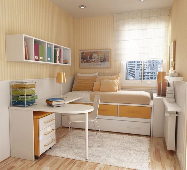 Sunny Stripes Storage Bedroom
