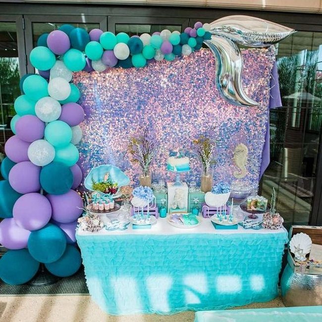 Purple Blue Balloon Ocean Fantasy