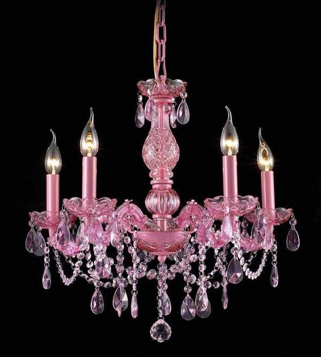 Pink Crystal Bedroom Statement