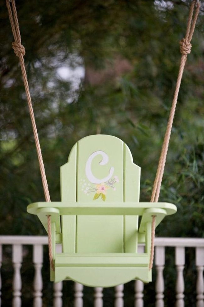 Green Rope Swing Garden Retreat