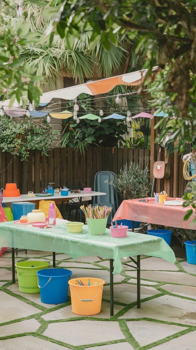 Colorful Terrace Kids Creation Station