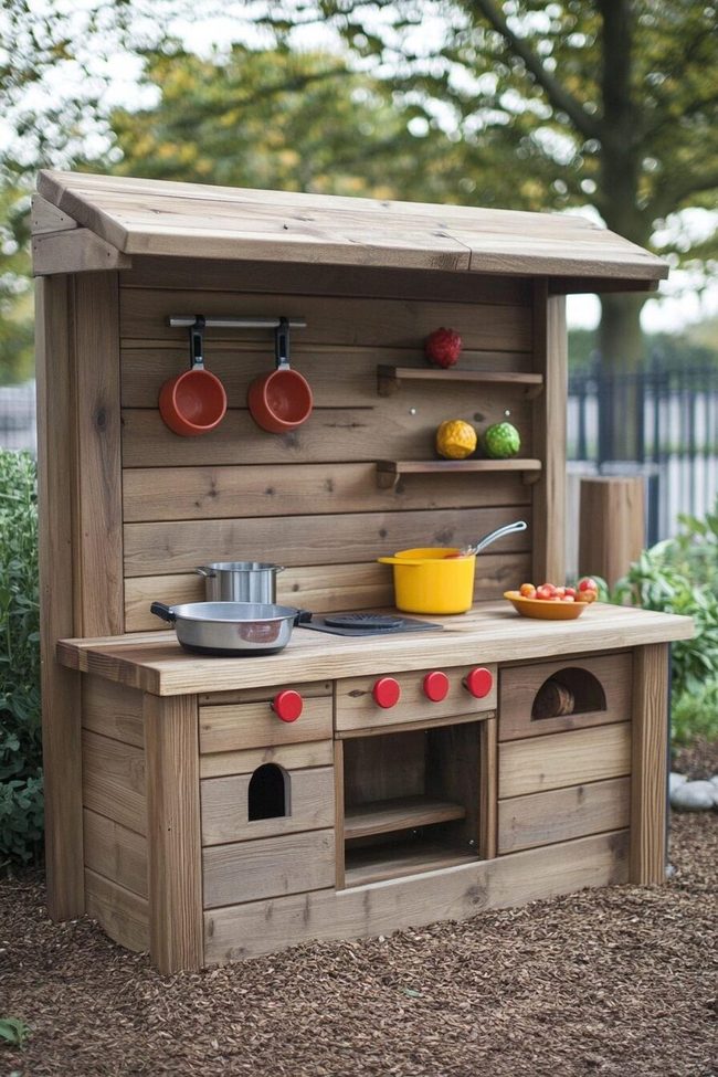 Vintage Furniture Into Mud Dining Area