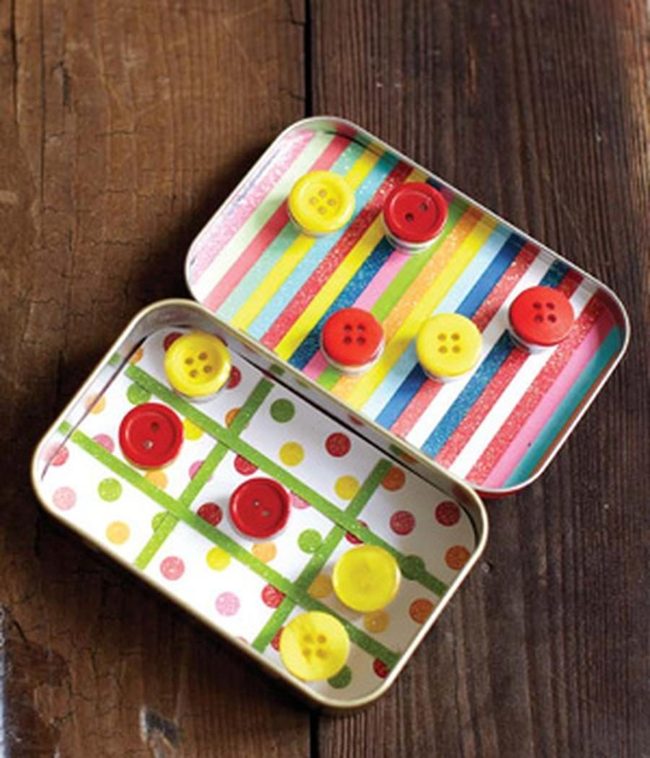 Striped Tin Box Games