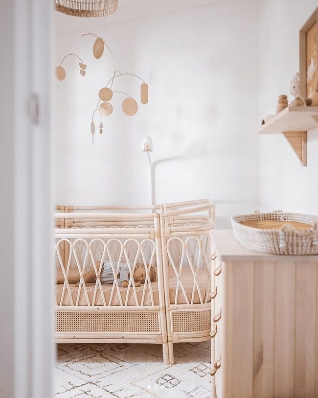 Wood Grain Baby Monitor Aesthetic