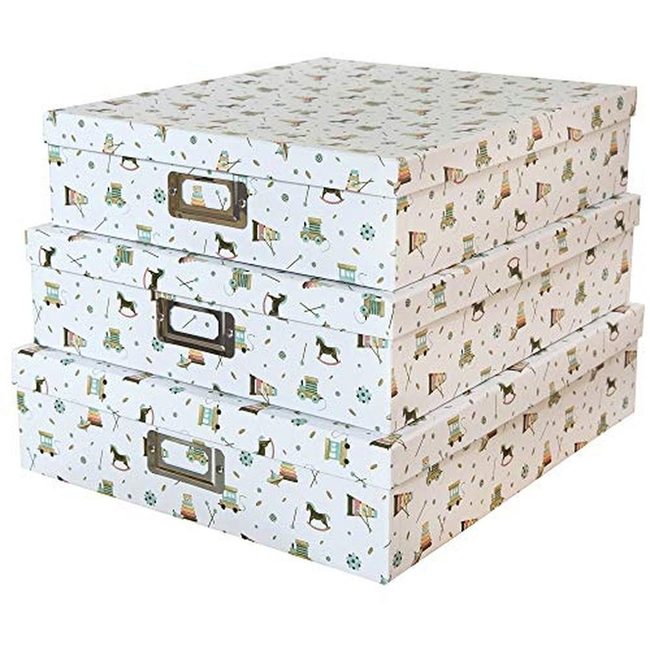 Colorful Cardboard Storage Boxes