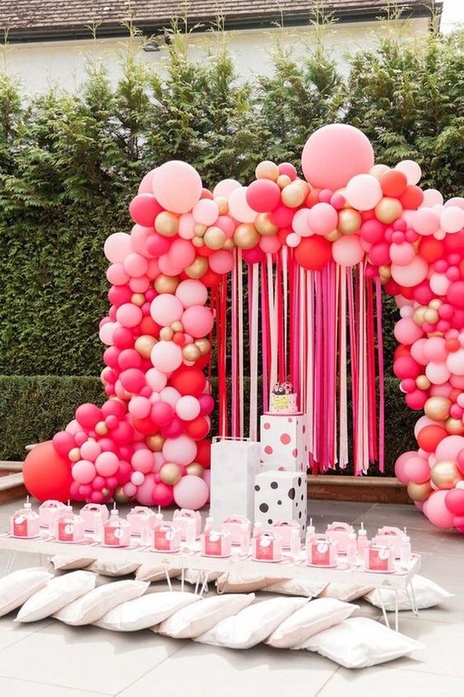 Pink And Gold Balloon Celebration