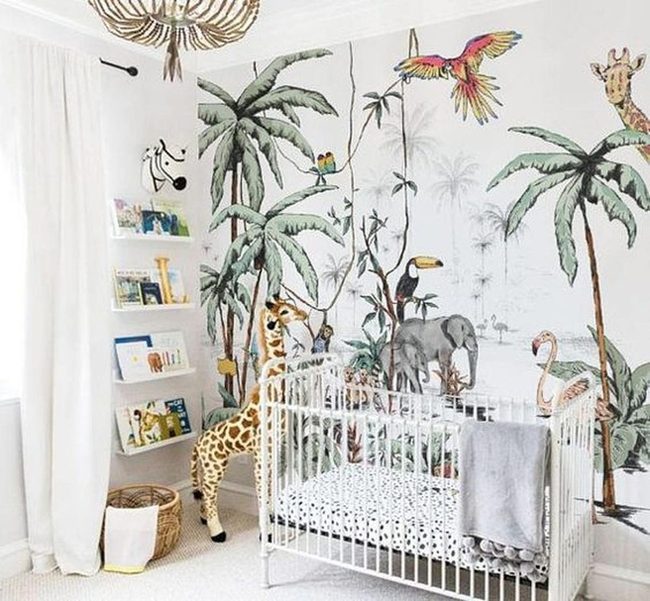 Jungle Murals, White Walls