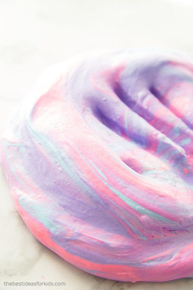 Purple Pink Blue Marble Slime