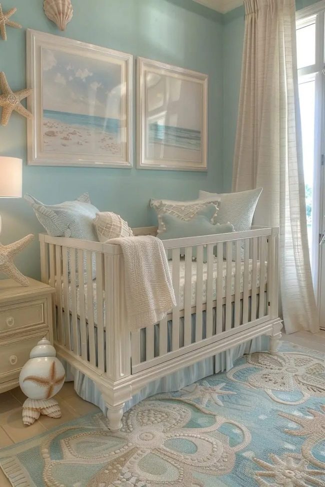 Soft Aqua Ocean Nursery