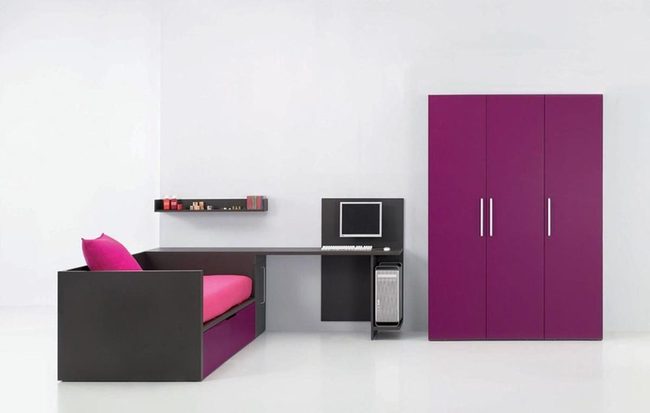 Purple And Pink Modern Workspace
