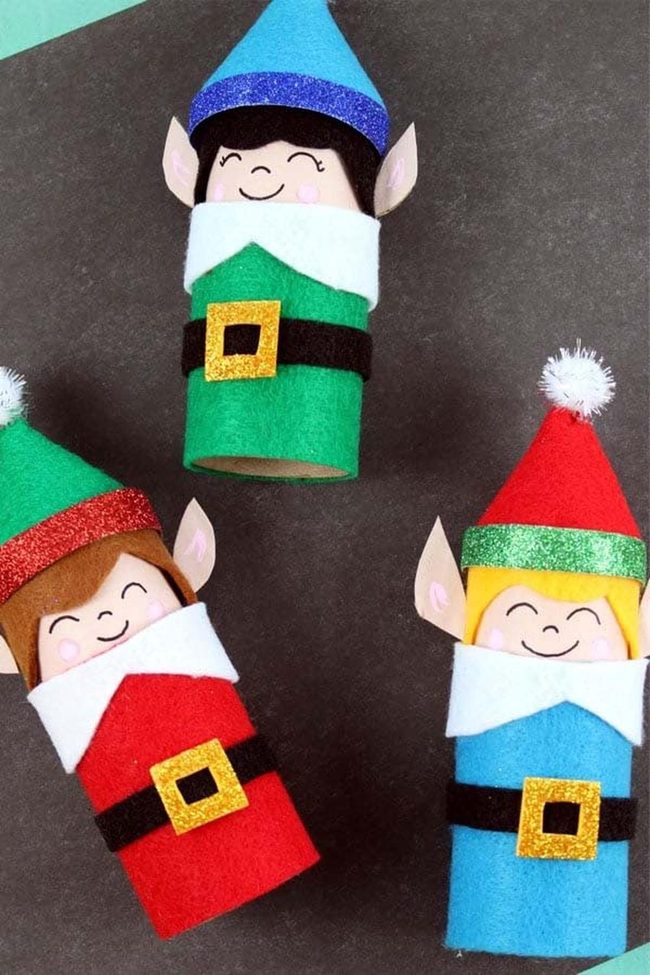 Toilet Paper Roll Elves