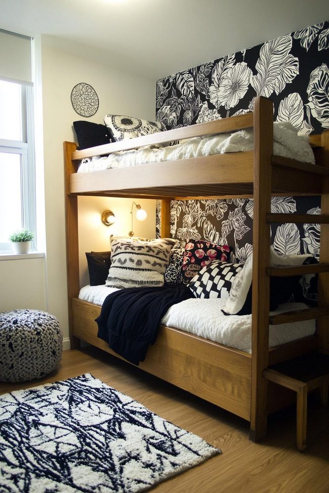 Geometric Patterns Transform Dorm Walls