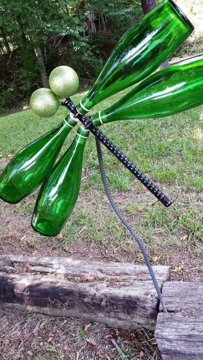 Recycled Glass Dragonflies Shimmer