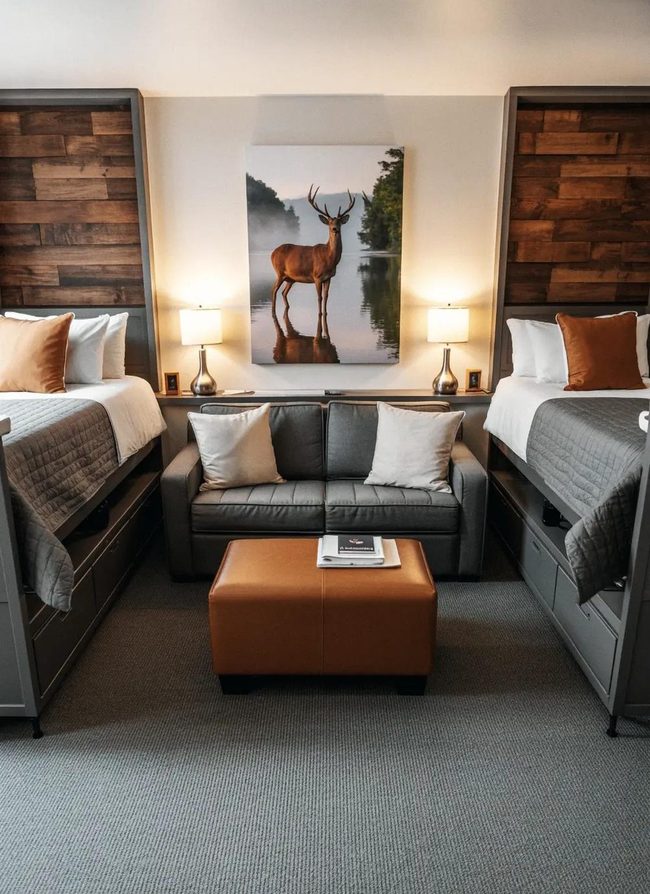 Forest Brown Wood and Mountain Prints