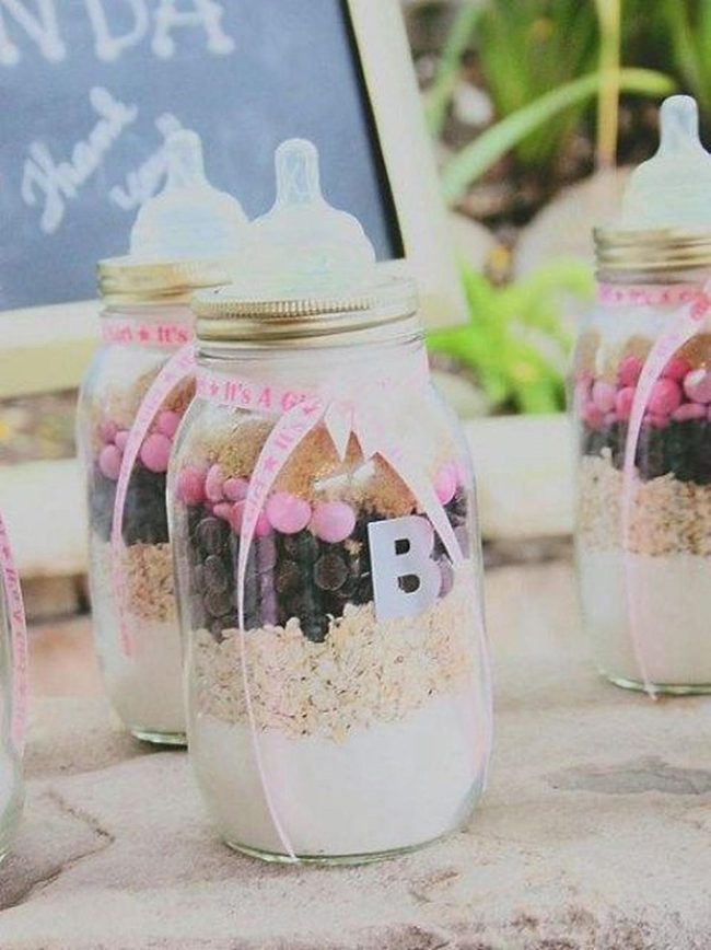 Layered Glass Desserts Pink Ribbons