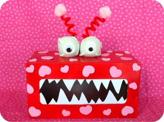 Red Cardboard Monster Box