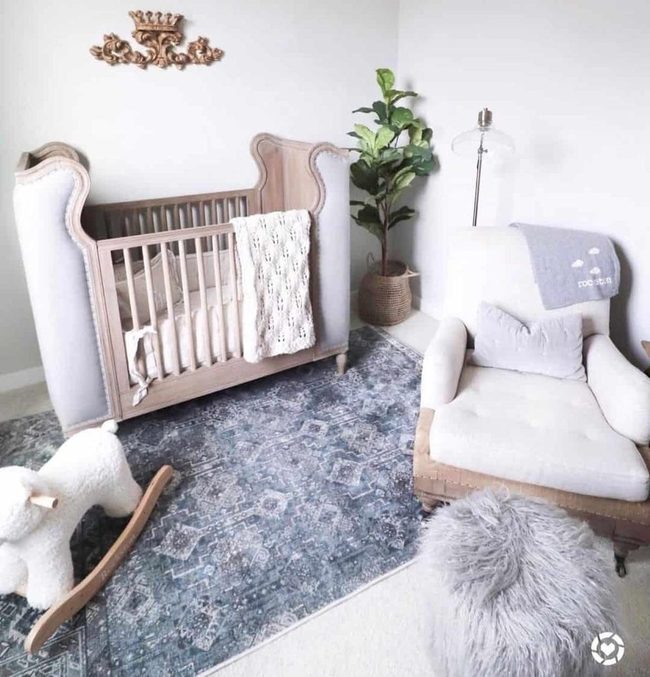 Grey Crib Royal Elegance