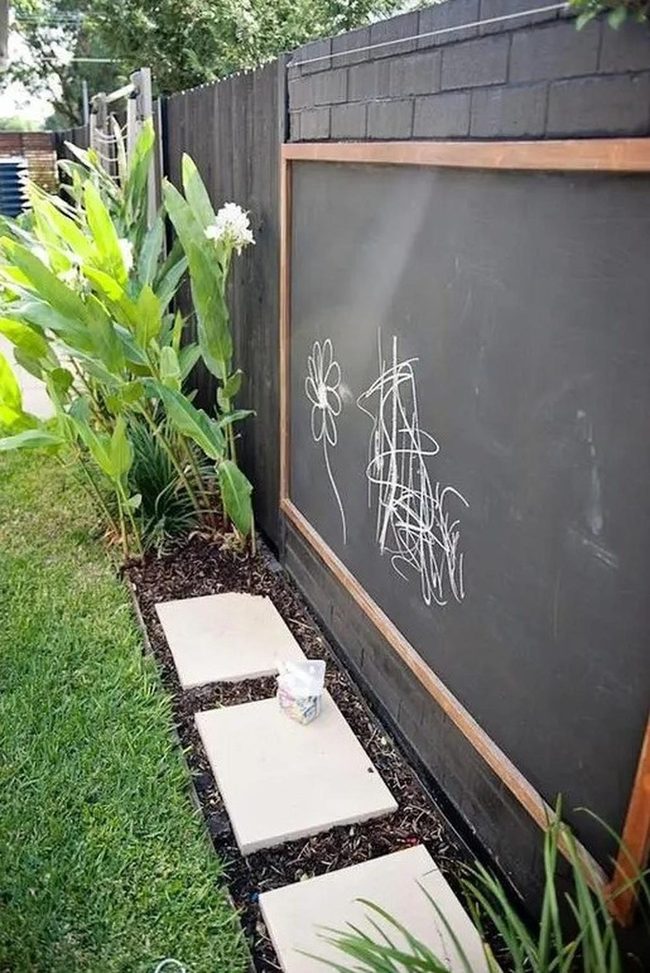 Black Board Garden Canvas
