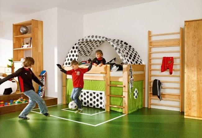 Green Field Soccer Bedroom