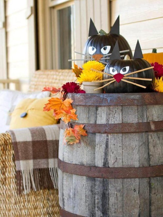 Clean Painted Pumpkin Craft