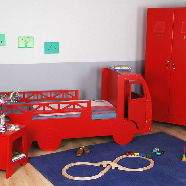 Red Truck Bed Display