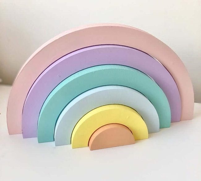 Soft Wooden Rainbow Arch