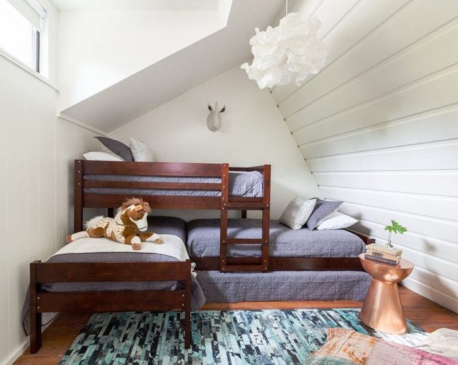 Sloped Ceiling Bunk Solution