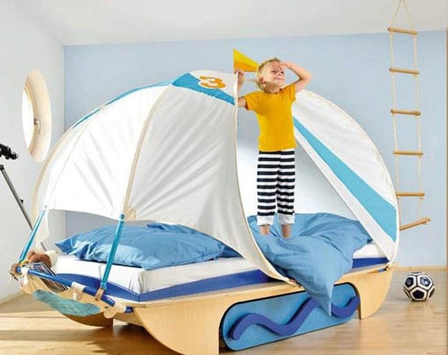 Sailboat Bed for Little Sailors