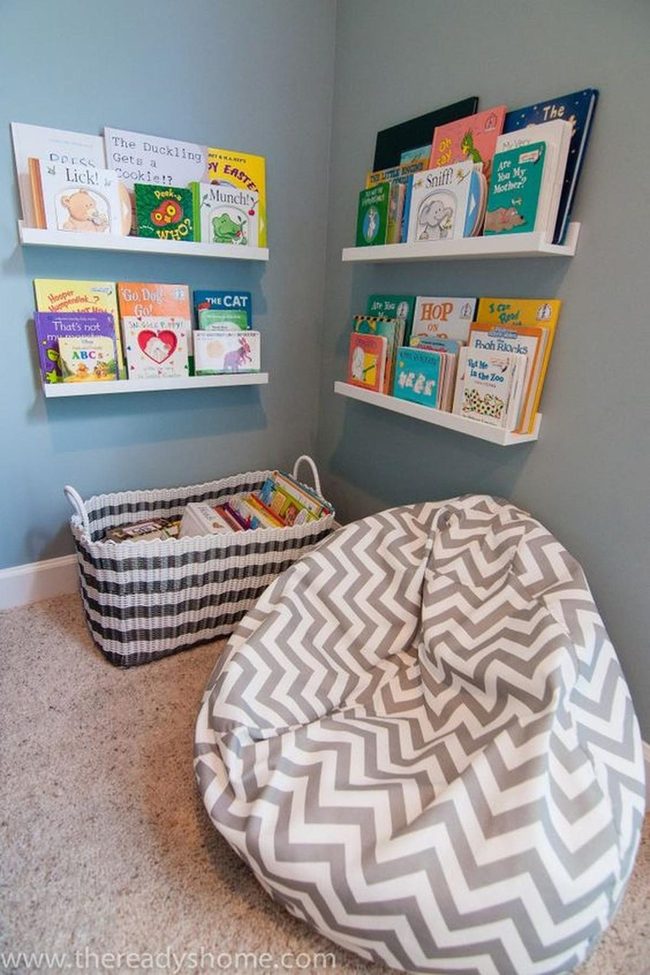 Blue Walls, Rainbow Shelves, Young Readers